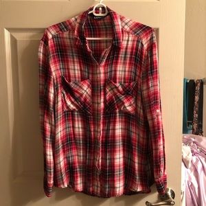 Express plaid button up